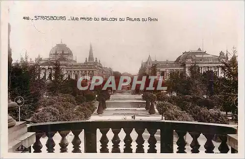 Moderne Karte Strasbourg Vue prise du Balcon du Palais du Rhin