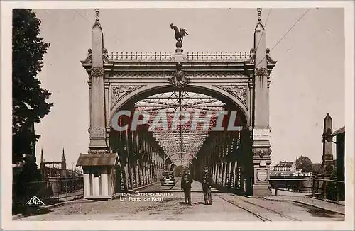 Moderne Karte Strasbourg Le Pont de Kehl