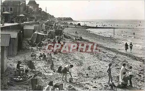 Moderne Karte St Aubin sur Mer  Vue Generale de la Plage