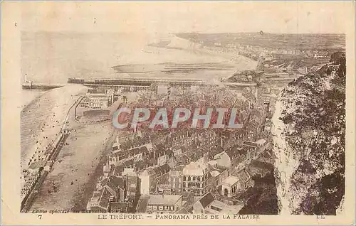 Cartes postales Le Treport Panorama Pres de la Falaise