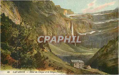 Cartes postales Gavarnie Hotel du Cirque et le Cirque (1600 m)