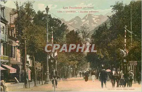 Cartes postales Luchon Allees d'Etigny Les Pyrenees