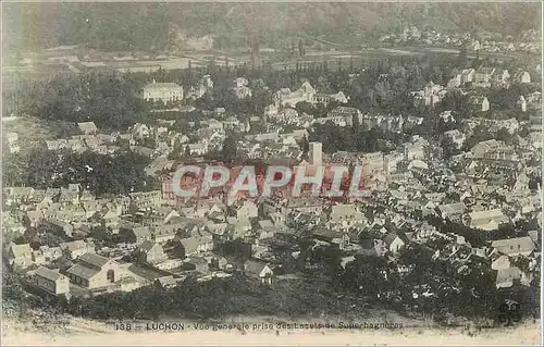 Cartes postales Luchon Vue Generale Prise des Lacets de Superbagneres