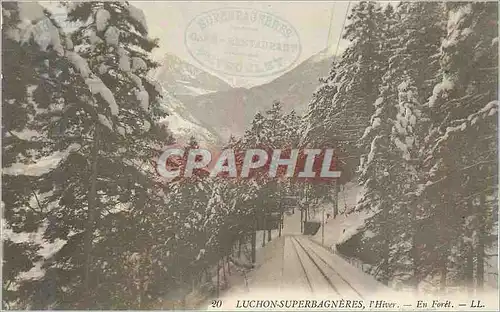 Cartes postales Luchon Superbagneres L'Hiver en Foret