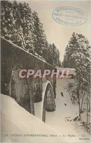 Cartes postales Luchon Superbagneres L'Hiver Le Viaduc