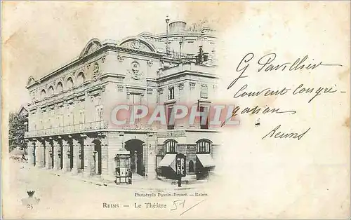Cartes postales Reims Le Theatre (carte 1900)