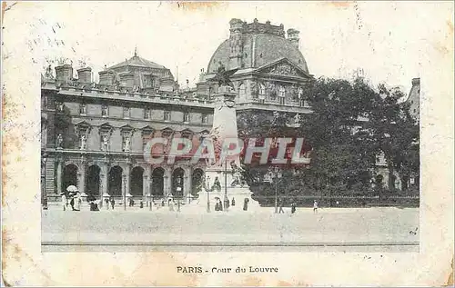 Ansichtskarte AK Paris Cour du Louvre