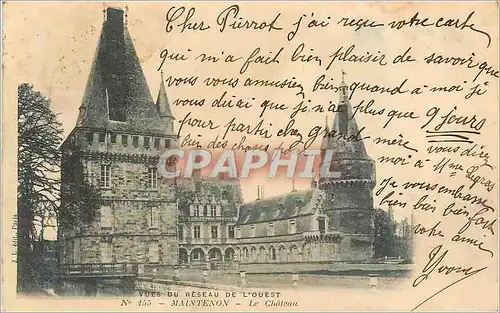 Ansichtskarte AK Maintenon Le Chateau Vues du Reseau de L'Ouest (carte 1900)