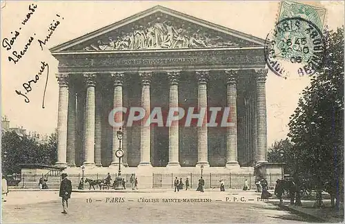 Cartes postales Paris L'Eglise Sainte Madeleine