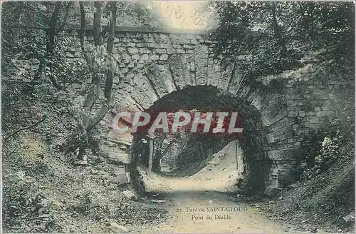 Cartes postales Parc de Saint Cloud Pont du Diable