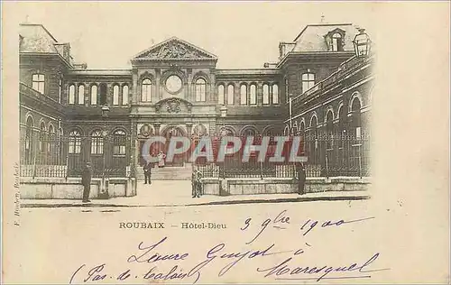 Ansichtskarte AK Roubaix Hotel Dieu (carte 1900)