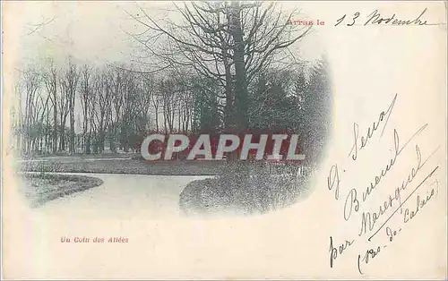 Cartes postales Arras un Coin des Allees (carte 1900)