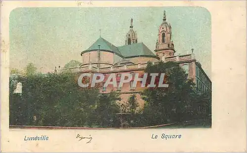 Ansichtskarte AK Luneville Le Square (carte 1900)