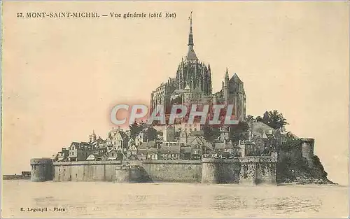 Cartes postales Mont Saint Michel Vue Generale (Cote Est)