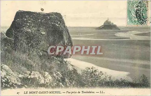 Ansichtskarte AK Mont Saint Michel Vue Prise de Tombelaine