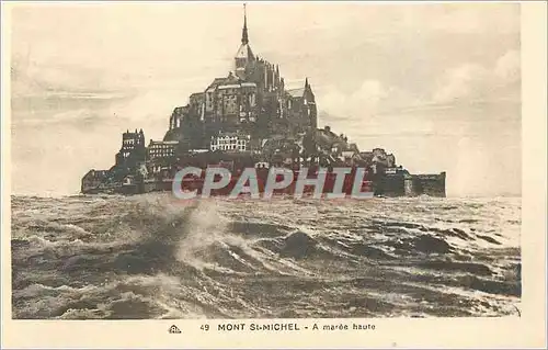 Cartes postales Mont Saint Michel a Maree Haute