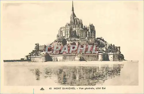 Cartes postales Mont Saint Michel Vue Generale Cote Est