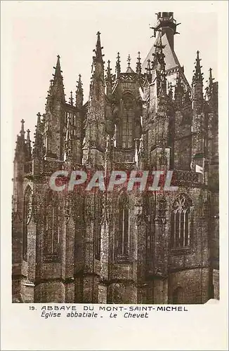 Cartes postales Abbaye du Mont Saint Michel Eglise Abbatiale Le Chevet