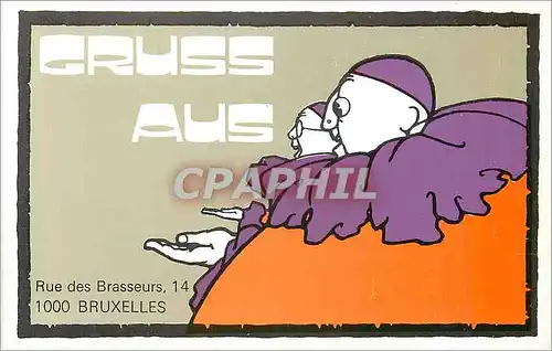 Cartes postales moderne Gruss Aus Bruxelles Rue des Brasseurs