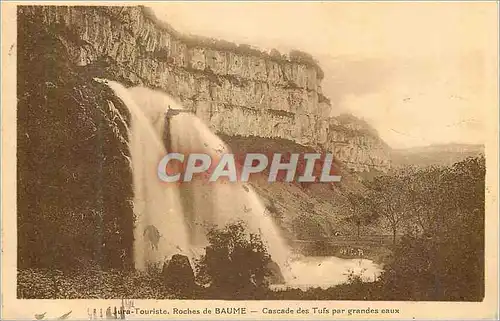 Cartes postales Jura Touriste Roches de Baume Cascade des Tufs par Grandes Eaux