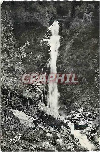 Moderne Karte Environs de la Ferriere d'Allevard (Isere) Alpes Francaises Fond de France La Cascade du Pissou