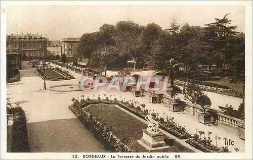 Ansichtskarte AK Bordeaux La Terrasse du Jardin Public