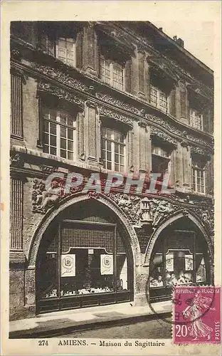 Cartes postales Amiens Maison de Sagittaire