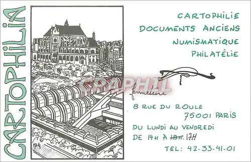 Cartes postales moderne Cartophilie Paris Documents Anciens Numistatique Philiatelie Rue du Roule Paris