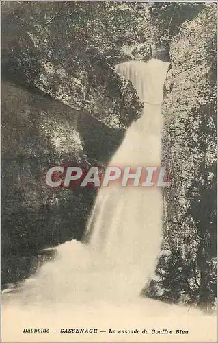 Ansichtskarte AK Dauphine Sassenage La Cascade du Gouffre Bleu