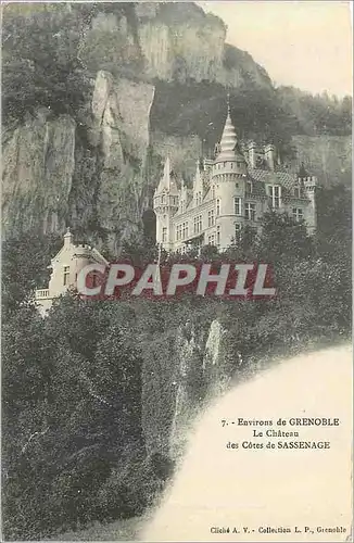 Cartes postales Environs de Grenoble Le Chateau des Cotes de Sassenage