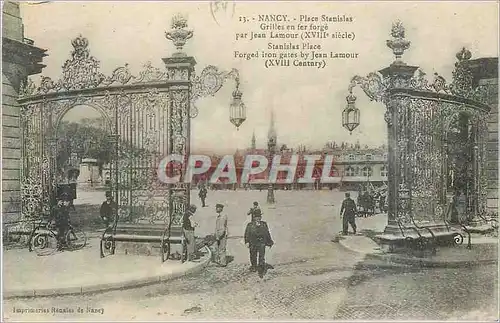 Ansichtskarte AK Nancy Place Stanislas Grilles en Fer Forge par Jean Lamour (XVIIe Siecle)