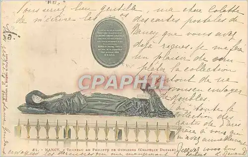 Ansichtskarte AK Nancy Tombeau de Philippe de Gueldres (Chapelle Ducale) (carte 1900)