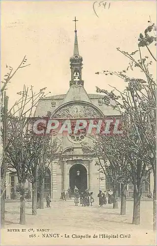 Cartes postales Nancy La Chapelle de L'Hopital Civil