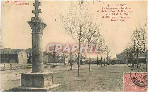 Cartes postales Nancy le Monument Historique dit de la Croix de Bourgogne