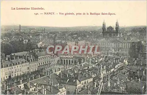 Cartes postales Nancy Vue Generale prise de la Basilique Saint Epvre