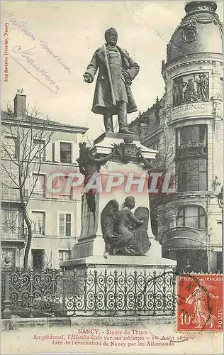 Cartes postales Nancy Statue des Thiers