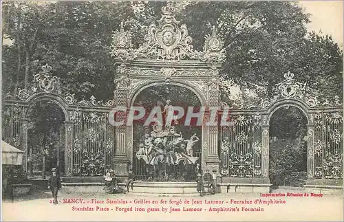 Ansichtskarte AK Nancy Place Stanislas Grilles en Fer Forge de Jean Lamour Fontaine d'Amphitrite