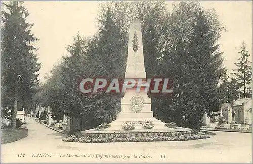 Ansichtskarte AK Nancy Le Monument des Enfants Morts pour La Patrie