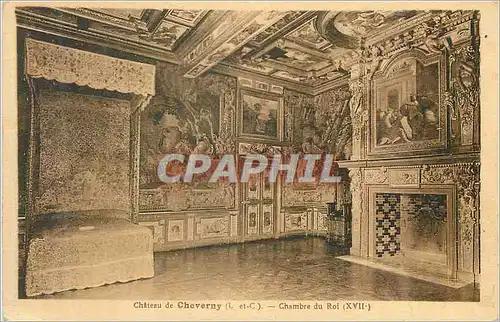 Ansichtskarte AK Chateau de Cheverny (L et C) Chambre du Roi (XVIIe)