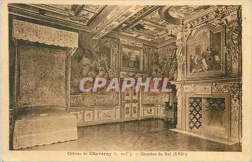 Cartes postales Chateau de Cheverny (L et C) Chambre du Roi (XVIIe)