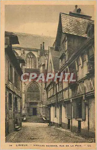 Cartes postales Lisieux Vieilles Maisons Rue de la Paix