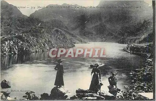 Ansichtskarte AK Dauphine Massif de Belledonne lac Longet