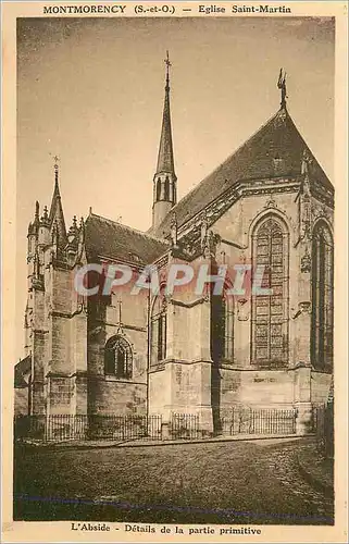 Cartes postales Montmorency (S et O) Eglise Saint Martin l'Abside Details de la Partie Primitive