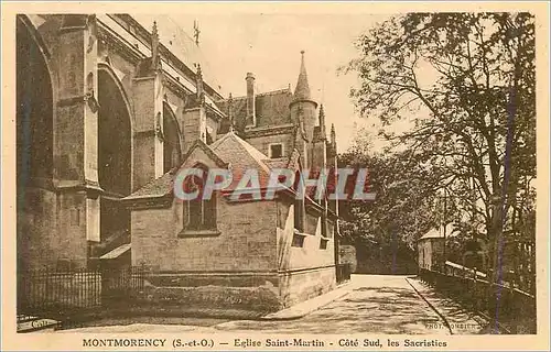 Ansichtskarte AK Montmorency (S et O) Eglise Saint Martin Cote Sud les Sacristies