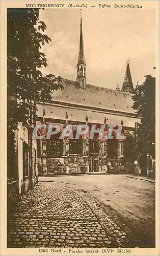 Cartes postales Montmorency (S et O) Eglise Saint Martin Cote Nord Porche Lateral (XVIe Siecle)
