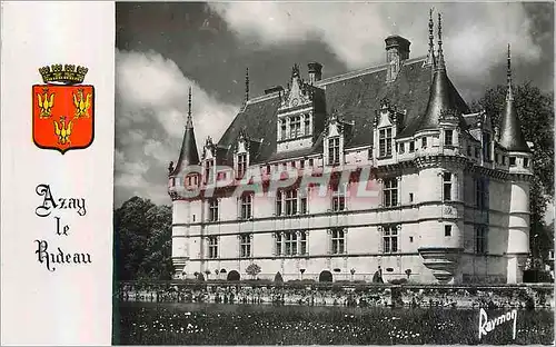 Cartes postales moderne Azay Le Rideau Les Chateaux de la Loire Facade Sud Images de France