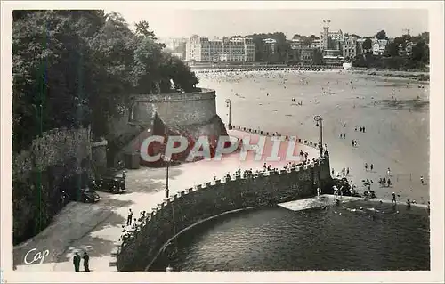 Cartes postales moderne Dinard Plage de l'Ecluse et Promenade des Allies