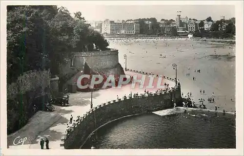 Moderne Karte Dinard Plage de l'Ecluse et Promenade des Allies