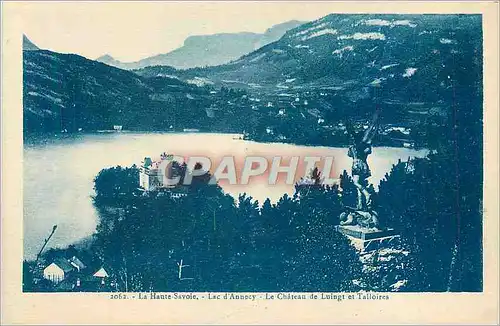 Cartes postales Lac d'Annecy Le Chateau de Luingt et Talloires La Haute Savoie