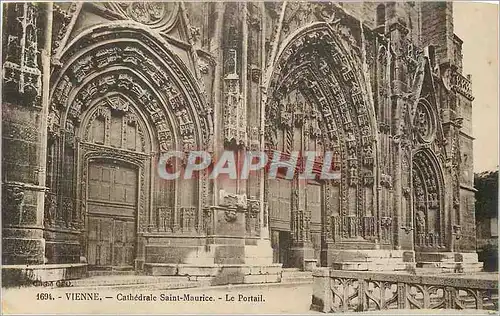 Cartes postales Vienne Cathedrale Saint Maurice Le Portail
